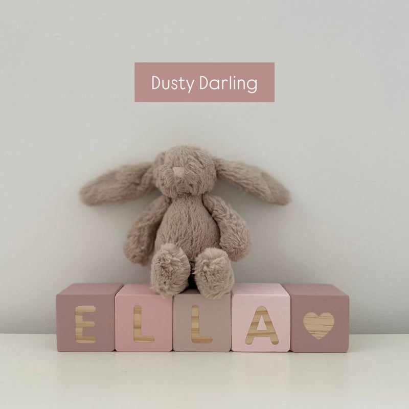 Our handmade wooden name blocks are the perfect way to add a personal touch to your nursery, shelfie and they make the most thoughtful gift