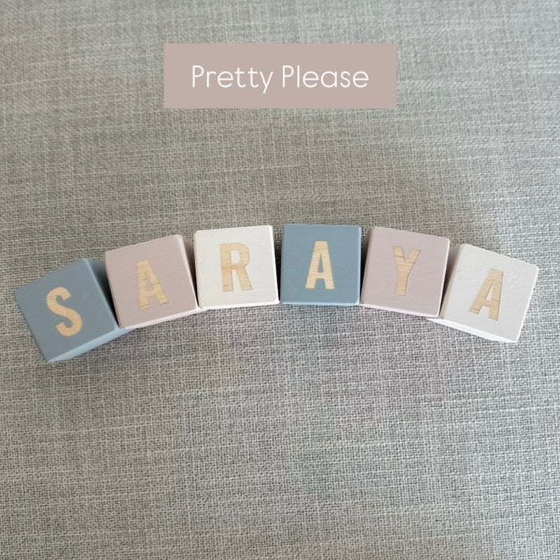 Our handmade wooden name blocks are the perfect way to add a personal touch to your nursery, shelfie and they make the most thoughtful gift
