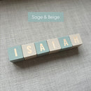 Our handmade wooden name blocks are the perfect way to add a personal touch to your nursery, shelfie and they make the most thoughtful gift