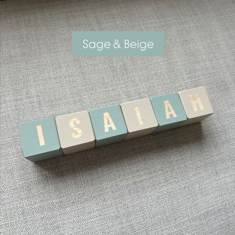 Our handmade wooden name blocks are the perfect way to add a personal touch to your nursery, shelfie and they make the most thoughtful gift