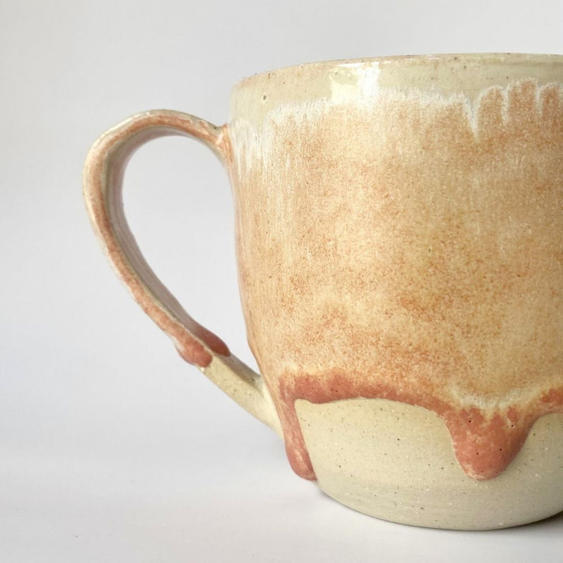 Handcrafted Mugs. Featuring a drippy colour design. Ideal for a nice coffee. 