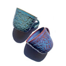 Handcrafted Mugs. Featuring royal blue and ice blue colour design. Ideal for a nice coffee. 