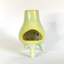 This handcrafted stoneware chimney burner is coil-built with care, making it a meaningful addition to your home or sacred space.