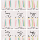 Gift Tag - Birthday Stickers (Sheet of 9)