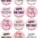 Gift Tag - Birthday Stickers (Sheet of 9)