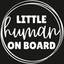 Made with white vinyl to stick onto your car window.

17cm in diameter