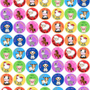 Supplied as a sheet of 63 stickers.

Each sticker measures 2cm in diameter