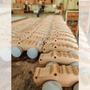 Crocodile: Get ready to snap with our wooden crocodile, featuring a beautifully crafted body and detailed design.