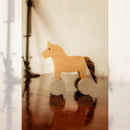 Bespoke Horse: Meet our bespoke horse, featuring a beautifully crafted wooden body with either an elegant white tail or a rustic brown tail.