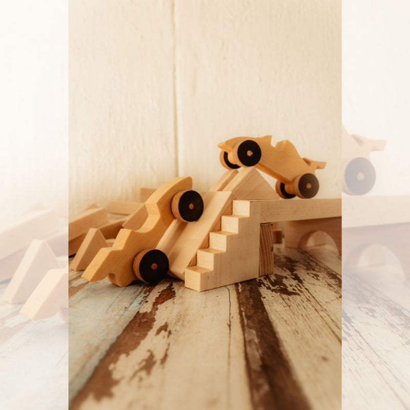 Retro Dragster Set: Get ready to rev up! Our Retro Dragster Set features three vintage-inspired drag cars, each with unique details and styling.