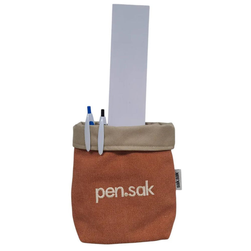 Perfect Bag for your pens. material: capri outer and pvc inner material inner, 
dimensions: 16cm x 15cm x 8cm