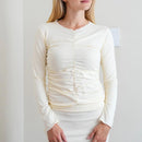 Ladies: The Ruched Long Sleeve Top