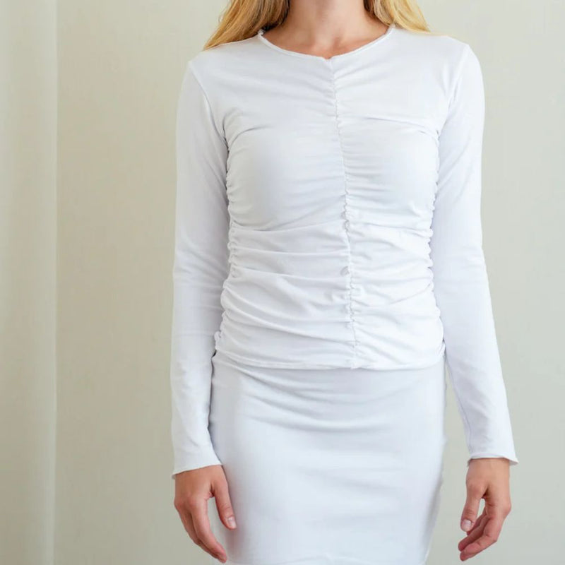 Ladies: The Ruched Long Sleeve Top