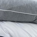 Piped 100% Cotton Duvet Cover Set