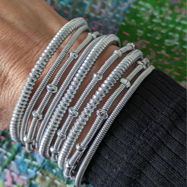 Silver Venda Bangle Set