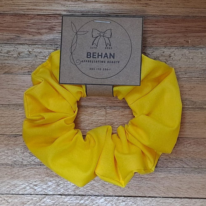 Handmade with care, our scrunchies offer a secure hold without pulling or tangling. Each measures around 20mm high and 100mm wide, with slight variations due to our unique, no-waste fabrics.
Soft elastic inside ensures comfort whether worn in your hair or on your wrist. Sustainable, stylish, and one of a kind—just like you
