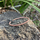 Big 5 Rhino Cuff - Hand-forged Copper Cuff/Bangle from snare wire - Anti-poaching mission