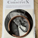 Big 5 Tusker Cuff - Hand-forged Copper Cuff/Bangle from snare wire - Anti-poaching mission