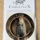 Big 5 Leopard Cuff - Hand-forged Copper & Steel Cuff/Bangle from snare wire - Anti-poaching mission