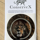 Big 5 Lion Cuff - Hand-forged Steel Cuff/Bangle from snare wire - Anti-poaching mission