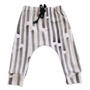 Cuffed bottom harem style Jogger with elastic Waist. 

Black front string detail
100% Soft Cotton Interlock
