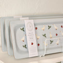 New Duck & Strawberry trays made from 12 layers of compressed materials with a melamine coating and is 100% dishwasher safe!