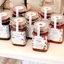 Introducing an exquisite range of artisanal jams and wildflower honey, with beautifully illustrated labels covered in my watercolour botanicals, with stunning raised gold accents.