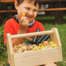 Foraging encourages our children to tap into their natural curiosity by interacting with the nature. Our limited edition Little Explorer's Box gives your child all they need to have tons of fun foraging and exploring the outdoors!

-

What's included?

1X Tool Box Kit

Instructions, base, 2 sides, front and back, handle, 12 screws, 8 wooden dowels, allen key, Stumped wooden hammer, sandpaper.

1X Picture Frame Kit

Instructions, top and bottom piece, 2 sides, backing, 4 small wooden dowels, 2 rubber stri