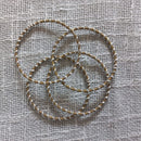Brass/Gold & Silver Twisty Venda Bangle