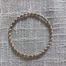 Brass/Gold & Silver Twisty Venda Bangle