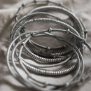 Traditional handmade silver-look bendable (not stretchable) Venda bangles made of Aluminium from South Africa.