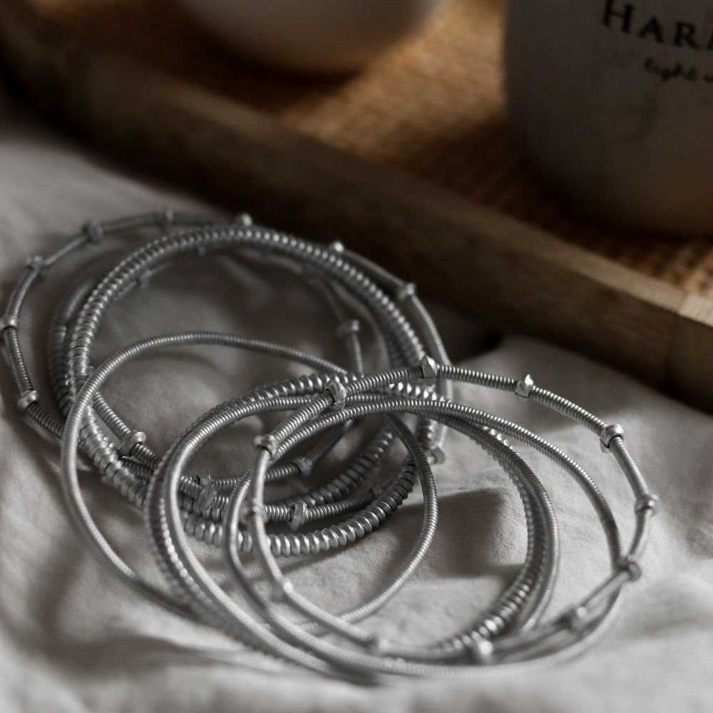 Silver Venda Bangle Set