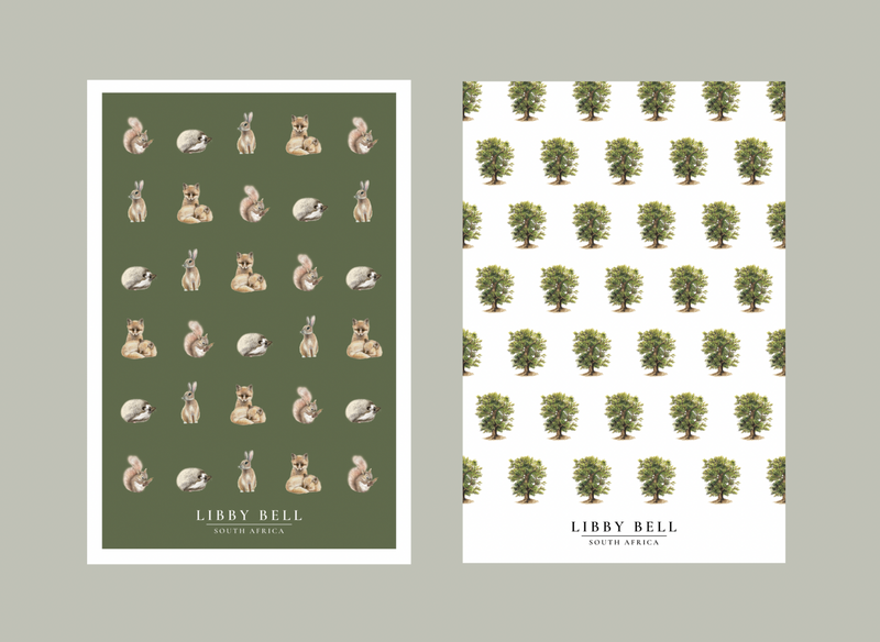 Exquisitely-painted works by Libby, printed in the finest detail onto beautiful cotton blend tea towels. 