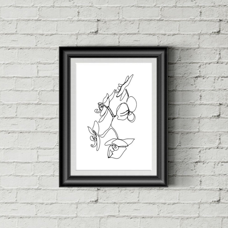 Jislaaik Online Shop Olive & Arrow Creative Raw Co One Line Continuous Line Drawing Art Design Photography Flowers