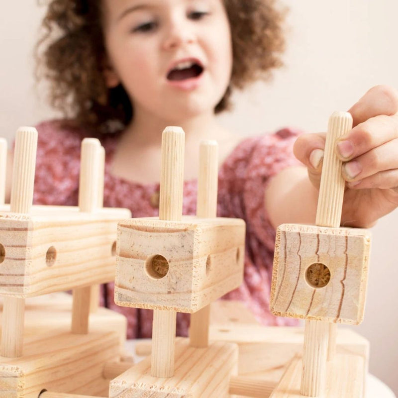 Jislaaik Online Shop Stumped Wooden Toys & Accessories - Knock-a-Block - Additional Blocks Set-3