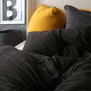 Jislaaik Online Shop T-shirt Bed Co Raven Black Duvet Cover Set (4)