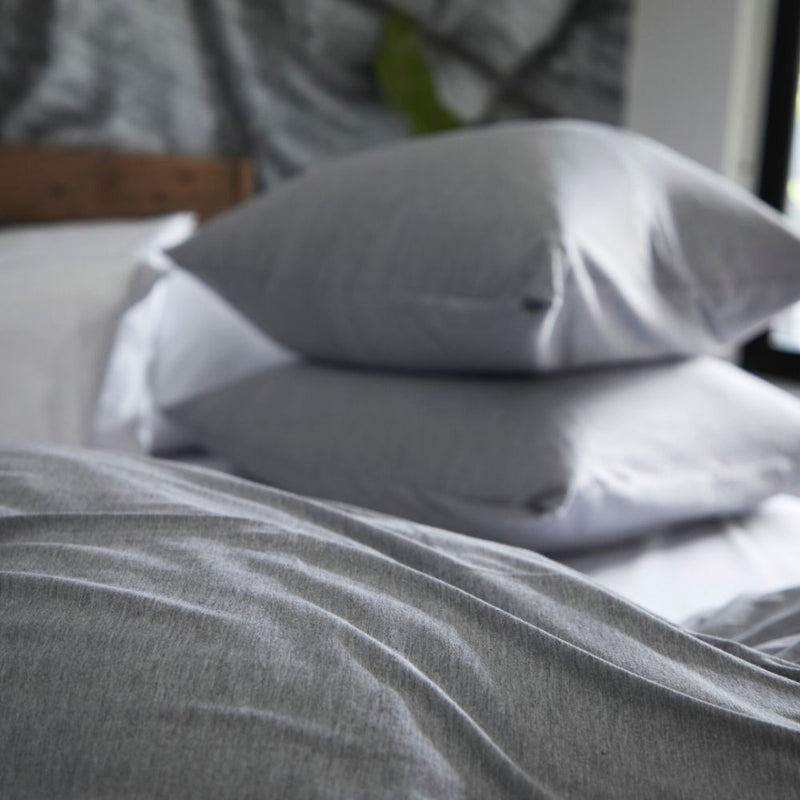 Jislaaik Online Shop The T-Shirt Bed Co Duvet Cover Set Soft Grey-2