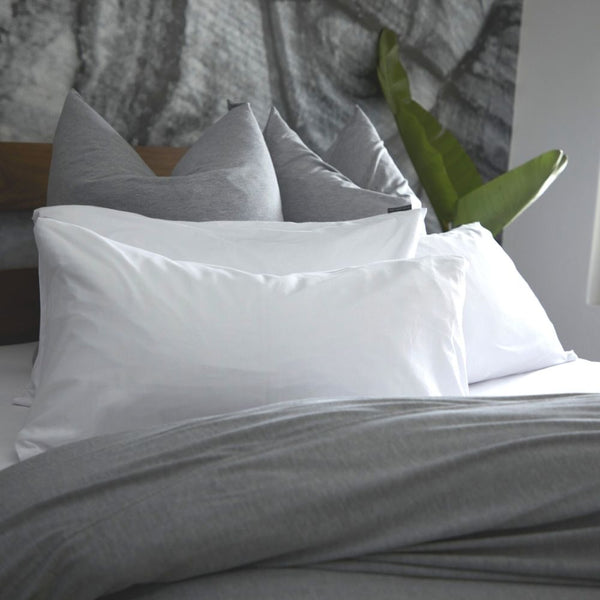 Jislaaik Online Shop The T-Shirt Bed Co Duvet Cover Set Soft Grey