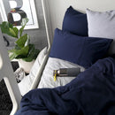 Jislaaik Online Shop -The T-Shirt Bed Co - Navy Duvet Cover Set-5