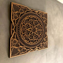Korralion wood layered wall art - Coral Pattern
