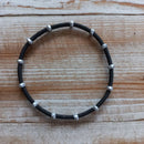 Black with Silver bobble Venda Bangle