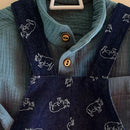 Kids Denim short Dungaree