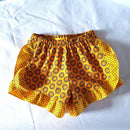 Shweshwe Kids Ruffle tulip shorts for Girls