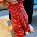 Shweshwe Kids Slouchy Overalls