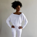 Ladies: The Cold Shoulder Longsleeve Top