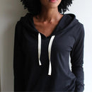 Ladies: The Deep V Hoodie