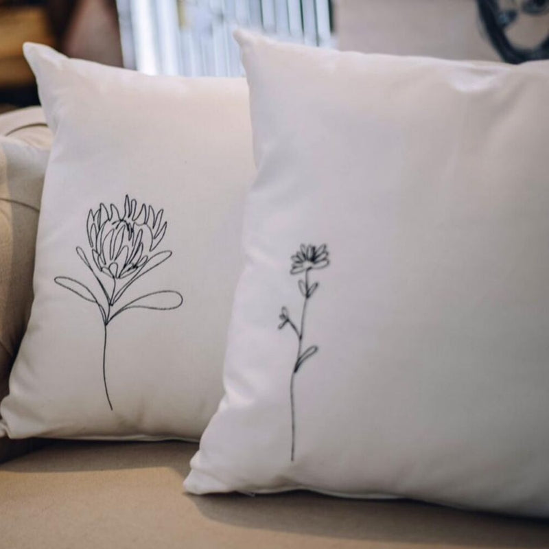 Jislaain Jislaaik Online Shop Olive & Arrow Creative One Line Continuous Line Drawing Scatter Cushions Home Decor Cushions (2)