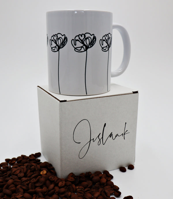 Jislaain Peonies Coffee Mug
